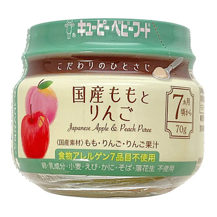 キユーピー こだわりのひとさじ 国産ももとりんご 70g