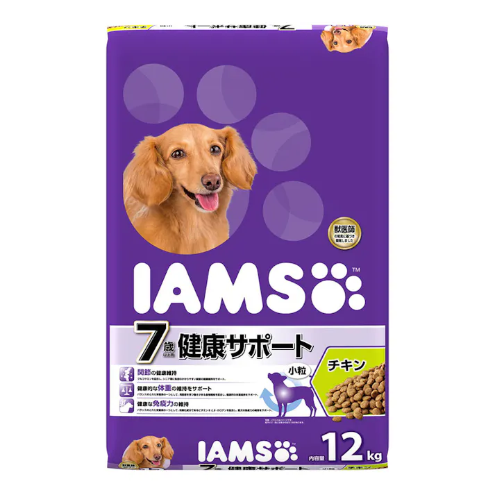 アイムス 7歳以上用 健康サポート チキン 小粒 12kg ID531