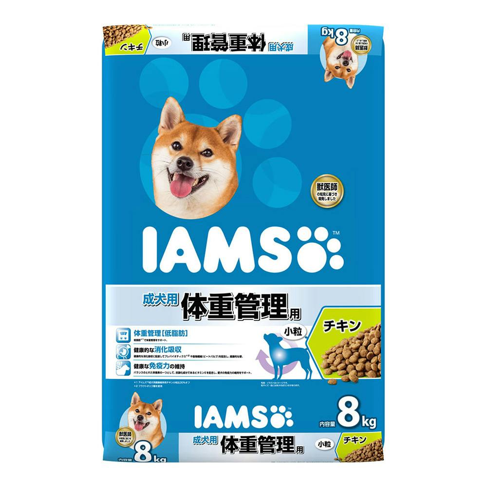 期間限定 個別送料無料】アイムス 成犬用 体重管理用 チキン 小粒 8kg