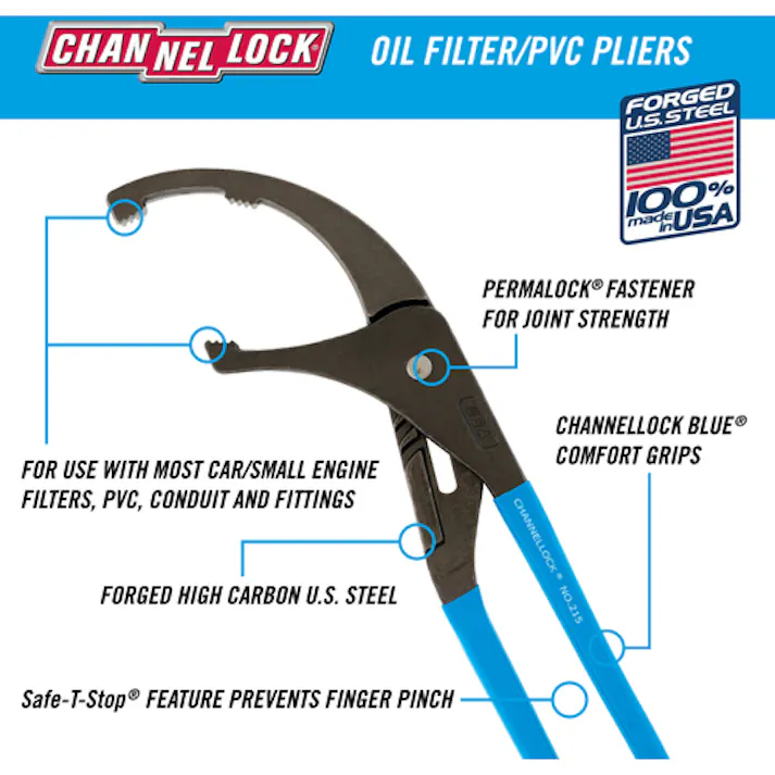 【CAINZ-DASH】CHANNELLOCK社 オイルフィルターレンチ 215【別送品】