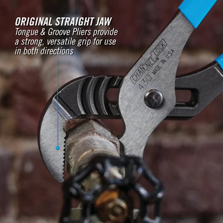 【CAINZ-DASH】CHANNELLOCK社 ウォーターポンププライヤー 254mm ストレートジョータイプ 430【別送品】