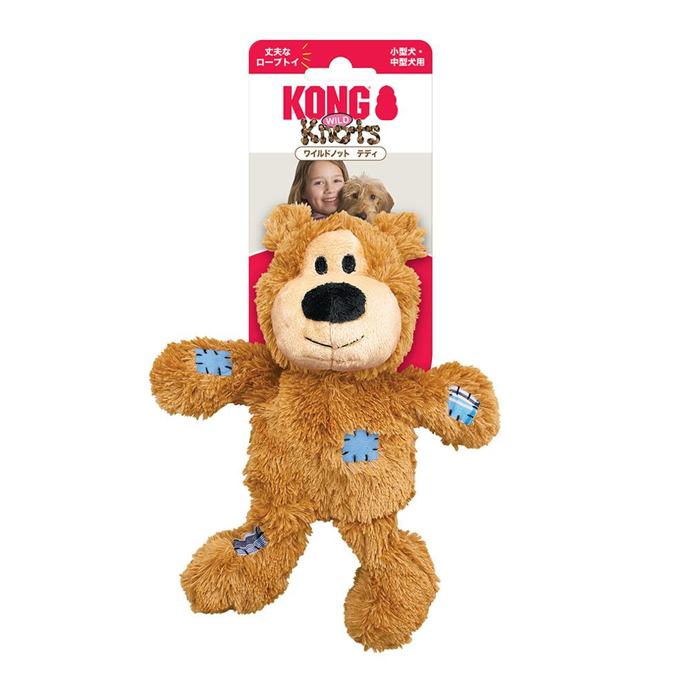 コング ワイルドノットテディ M ブラウン | ペット用品（犬） 通販