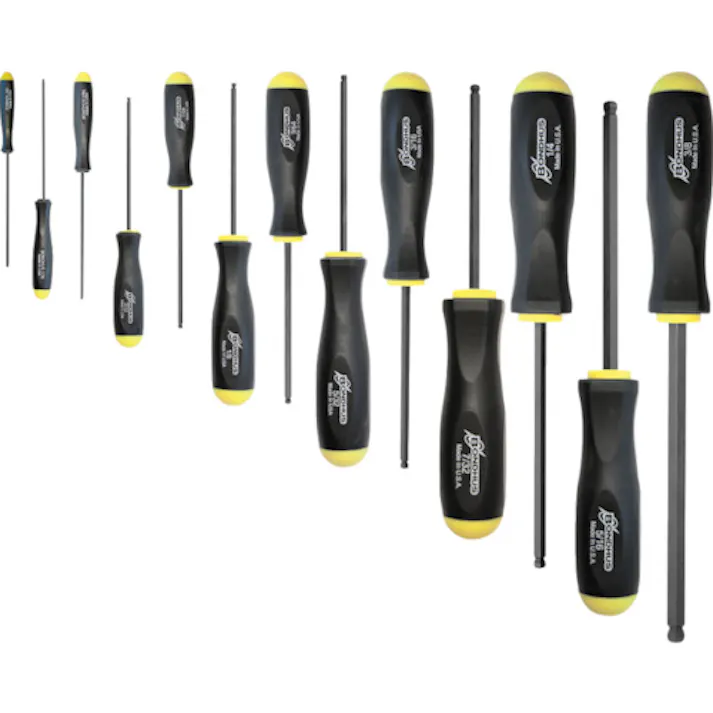 【CAINZ-DASH】ボンダス・ジャパン ボールポイント・ドライバー インチ セット13本組(0.050-3/8) No.10637 BSX13【別送品】