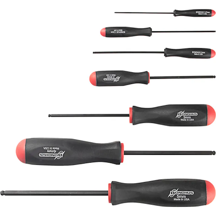 【CAINZ-DASH】ボンダス・ジャパン ボールポイント・ドライバー セット7本組(1.27-5mm) No.10687 BSX7M【別送品】