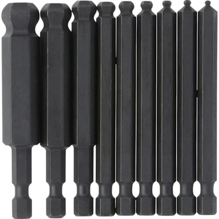 【CAINZ-DASH】ボンダス・ジャパン ボールポイント・パワービット セット9本組(2-12mm) 差込角6.35mm(1/4) BHX9M【別送品】