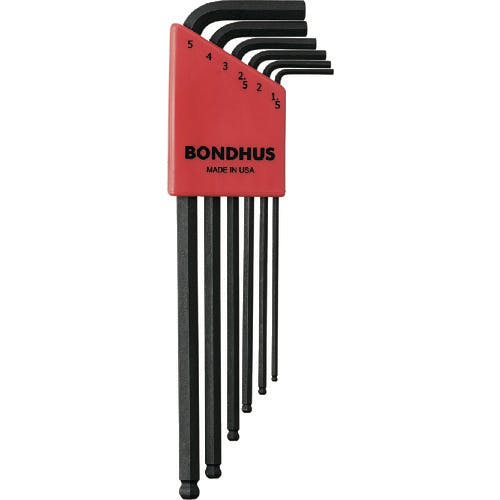 ボンダス・ジャパン ボールポイント・L-レンチ ロング セット6本組(1.5-5mm) BLX6M ボールポイント六角棒レンチセット ボンダス・ジャパン ボールポイント・L-レンチ ロング セット6本組(1.5-5mm) BLX6M ボールポイント六角棒レンチセット