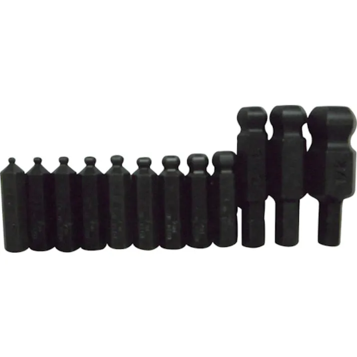 【CAINZ-DASH】ボンダス・ジャパン ボールポイント・ビット セット9本組(2-12mm) 差込角6.35mm(1/4) BIX9M【別送品】