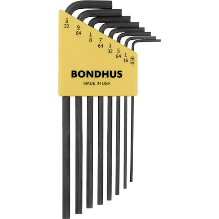 【CAINZ-DASH】ボンダス・ジャパン 六角L-レンチ ロング インチ セット8本組(0.050-5/32) No.12132 HLX8【別送品】