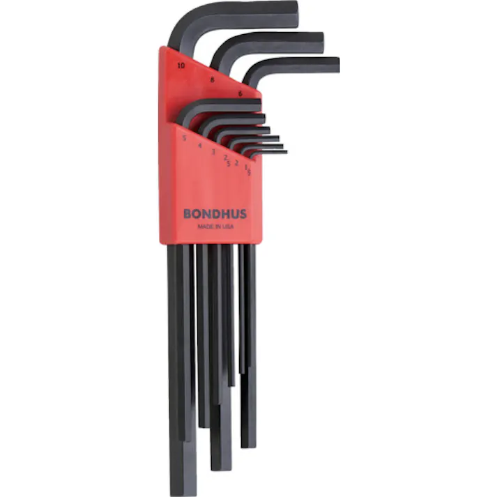 【CAINZ-DASH】ボンダス・ジャパン 六角L-レンチ ロング セット9本組(1.5-10mm) No.12199 HLX9M【別送品】