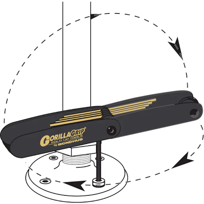 【CAINZ-DASH】ボンダス・ジャパン 車輌整備用工具 ゴリラグリップサイクルバディ ゴールドガード加工 (+2、3、4、5、6、8mm) No.12594 FUCB6【別送品】