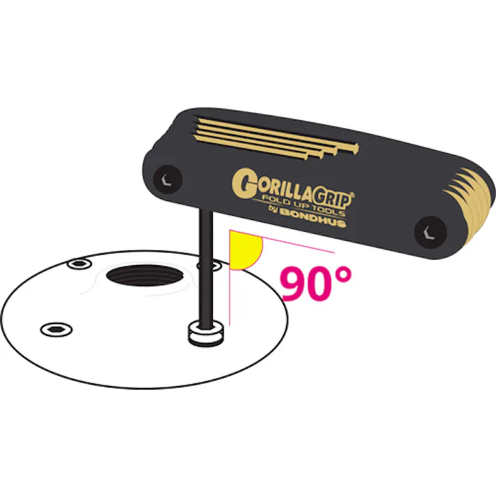 【CAINZ-DASH】ボンダス・ジャパン 車輌整備用工具 ゴリラグリップサイクルバディ ゴールドガード加工 (+2、3、4、5、6、8mm) No.12594 FUCB6【別送品】