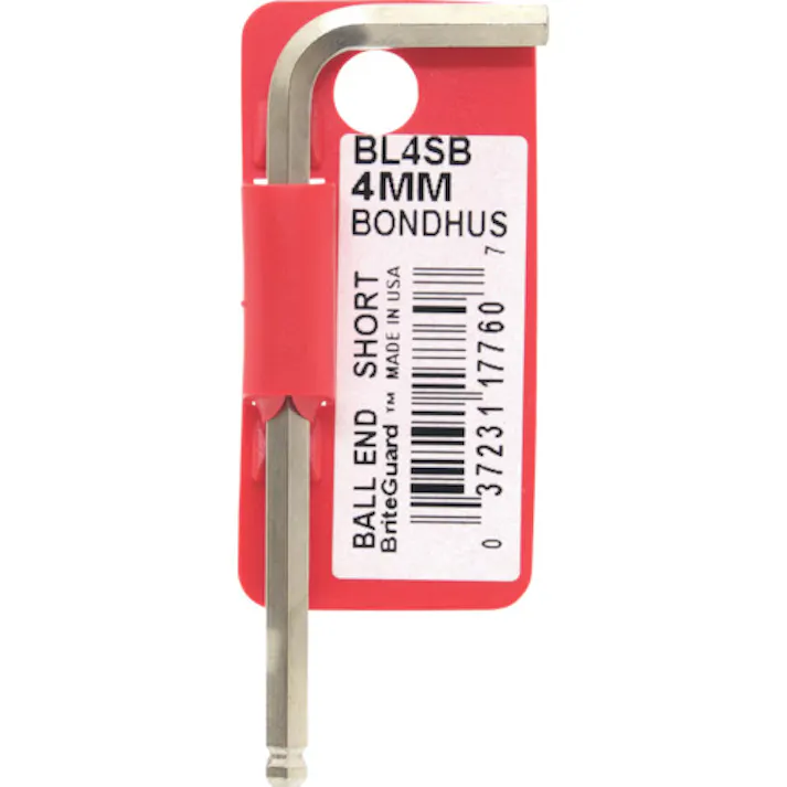 【CAINZ-DASH】ボンダス・ジャパン ボールポイント・L-レンチ ショート メッキ 4mm BL4SB【別送品】