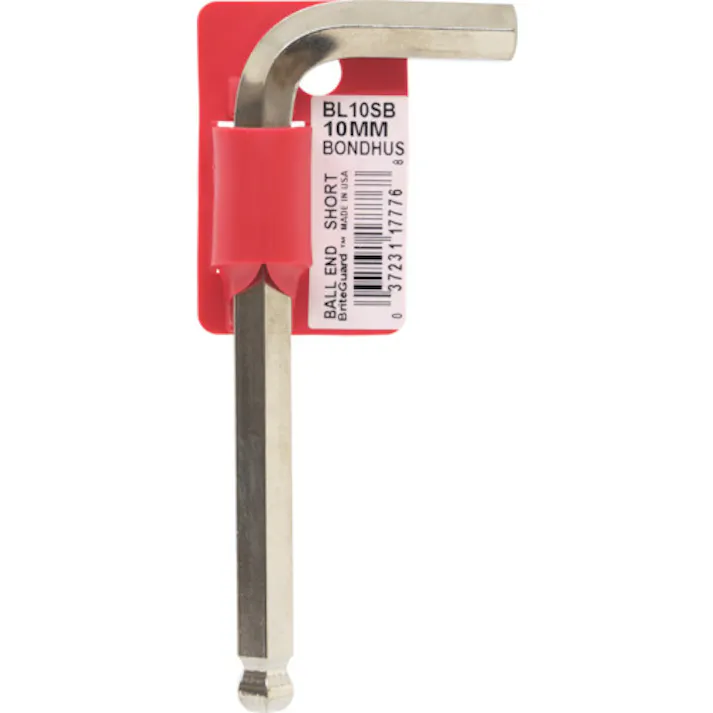【CAINZ-DASH】ボンダス・ジャパン ボールポイント・L-レンチ ショート メッキ 10mm BL10SB【別送品】