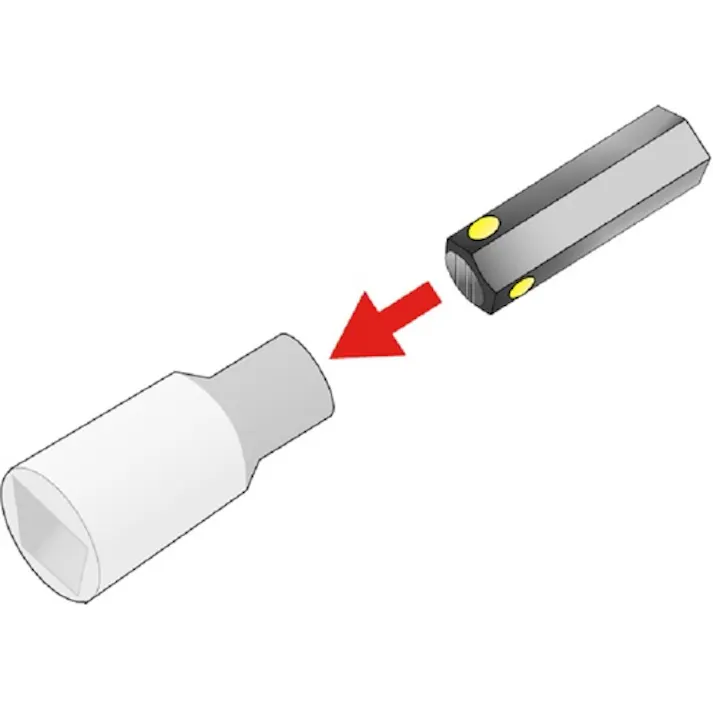 【CAINZ-DASH】ボンダス・ジャパン 【交換用】六角ビット(全長50mm) 1/4インチ 33212【別送品】