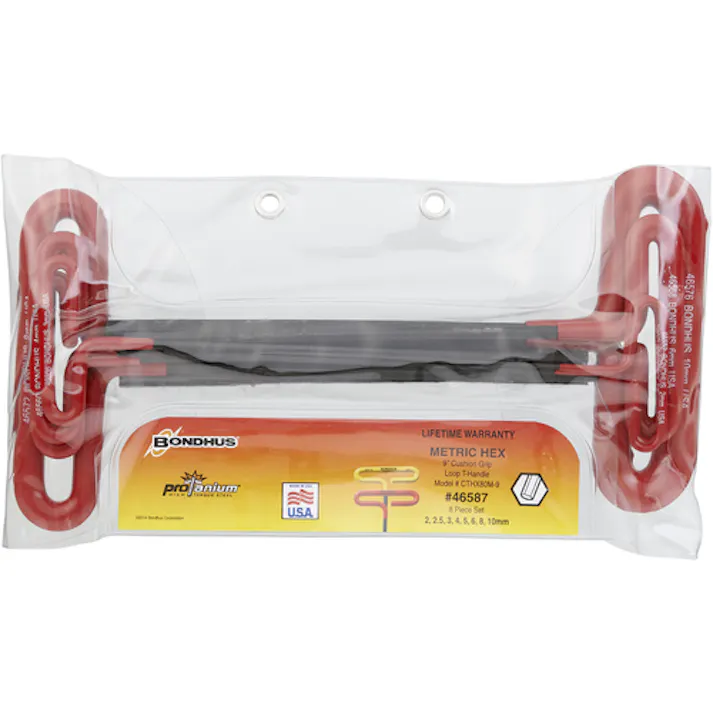 【CAINZ-DASH】ボンダス・ジャパン ループ・T-ハンドル ロングセット(クッション・グリップ付) セット8本組(2-10mm) No.46587 CTHX80M-9【別送品】