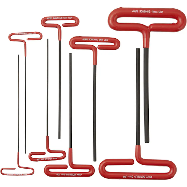 【CAINZ-DASH】ボンダス・ジャパン ループ・T-ハンドル ロングセット(クッション・グリップ付) セット8本組(2-10mm) No.46587 CTHX80M-9【別送品】