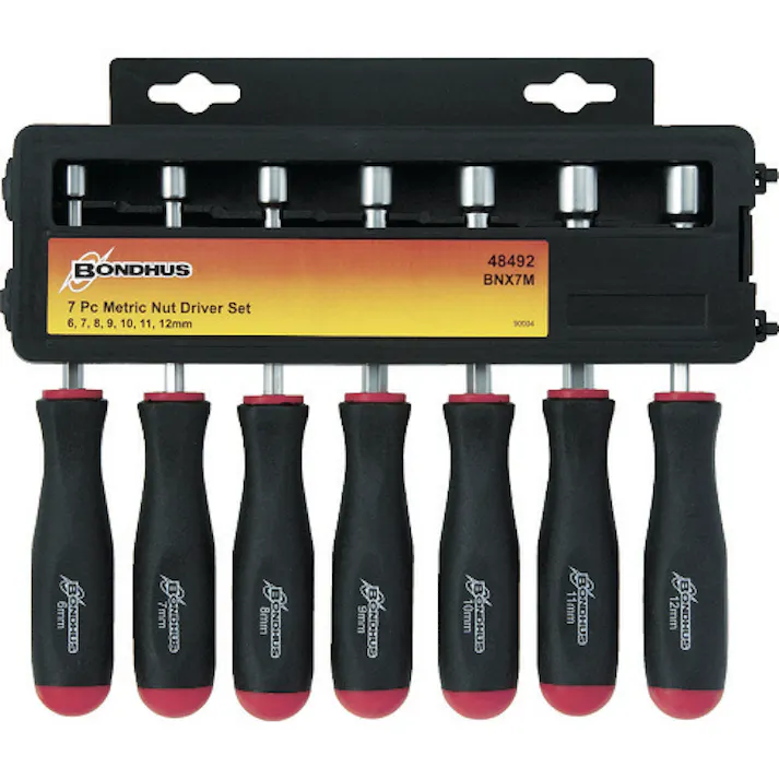 【CAINZ-DASH】ボンダス・ジャパン ナットドライバー セット7本組(6-12mm) No.48492 BNX7M【別送品】