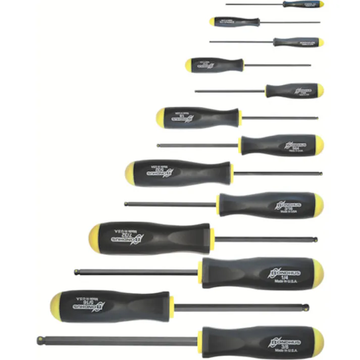 【CAINZ-DASH】ボンダス・ジャパン プロホールド(ネジつかみ機能付ドライバー) インチ セット13本組(0.050-3/8) No.74637 PBSX13【別送品】