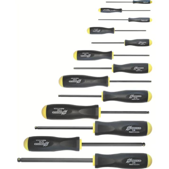 【CAINZ-DASH】ボンダス・ジャパン プロホールド(ネジつかみ機能付ドライバー) インチ セット13本組(0.050-3/8) No.74637 PBSX13【別送品】