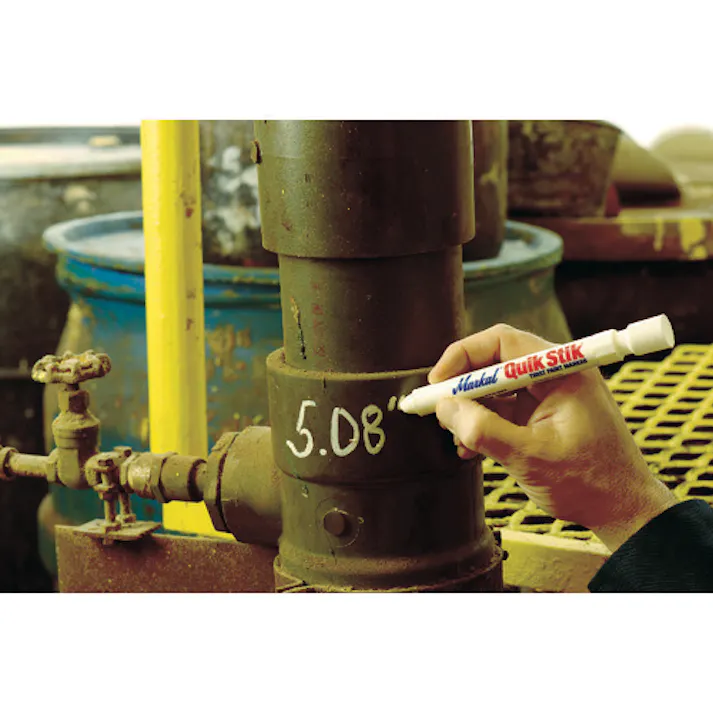 【CAINZ-DASH】LA-CO社 Markal 工業用マーカー 「クイック・スティック」 黄 61053【別送品】