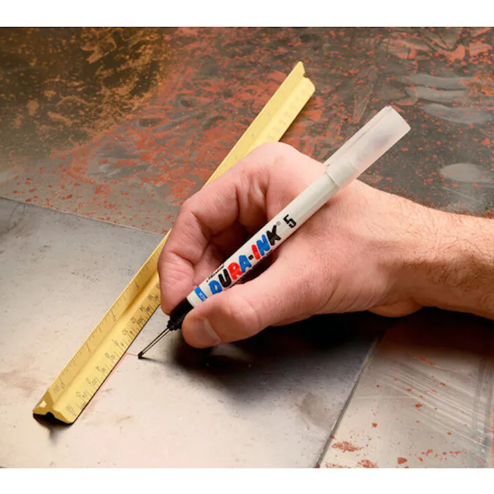 【CAINZ-DASH】LA-CO社 工業用マーカー(極細) DURAINK5 黒 96520【別送品】