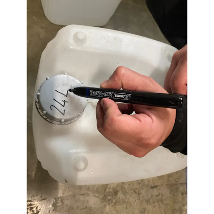 【CAINZ-DASH】LA-CO社 工業用マーカー DURAINK20 赤 96576【別送品】