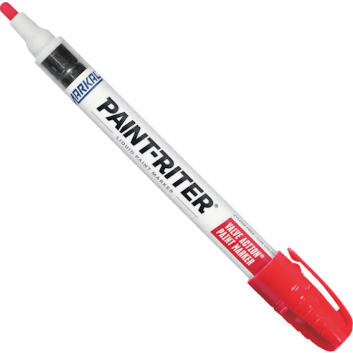 【CAINZ-DASH】LA-CO社 Markal 工業用マーカー 「VALVE ACTION」 赤 96822【別送品】