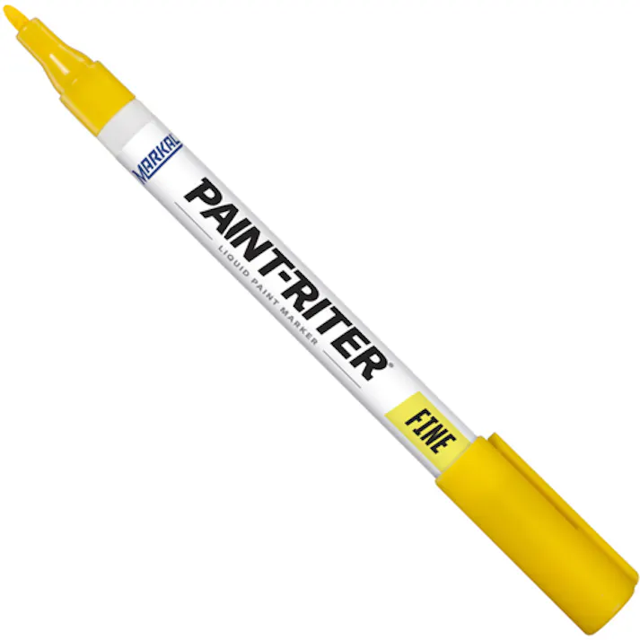 【CAINZ-DASH】LA-CO社 Markal 工業用マーカー「Fine & Micro」 黄 96872【別送品】