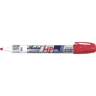 【CAINZ-DASH】LA-CO社 Markal 工業用マーカー 「PAINT-RITER+OILY Surface HP」 赤 96962【別送品】