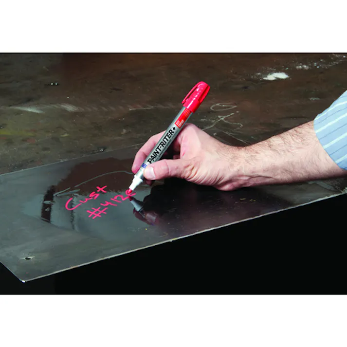 【CAINZ-DASH】LA-CO社 Markal 工業用マーカー 「PAINT-RITER+OILY Surface HP」 青 96965【別送品】