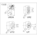 【CAINZ-DASH】コーニングインターナショナル Ｕエレメントコネクタ　活線分岐用　ＵＢ２Ａ　１００個入り UB2A【別送品】