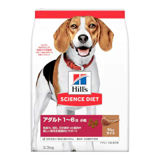 サイエンス・ダイエット アダルト(成犬用) 1~6歳 ラム&ライス 小粒 3.3kg
