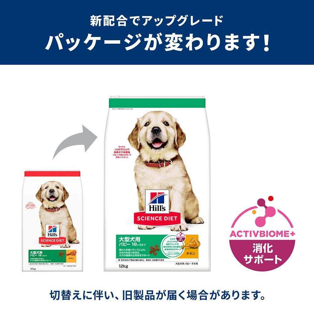  CANIN ドッグフード パピー大型犬用 サイエンス・ダイエット パピー 子いぬ用 大型犬種用 12kg