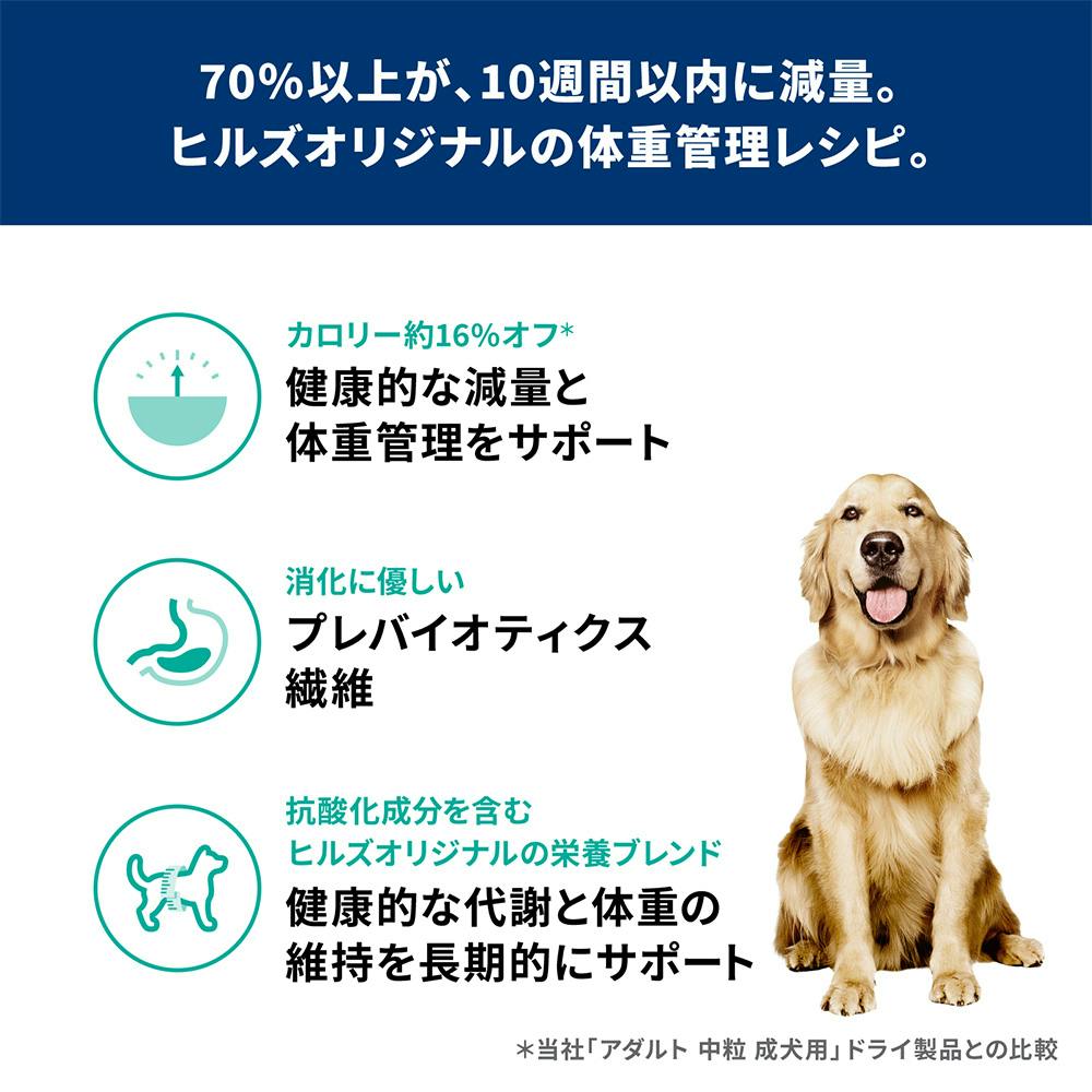 サイエンス・ダイエット 減量サポート 中型犬用 中粒 2.5kg