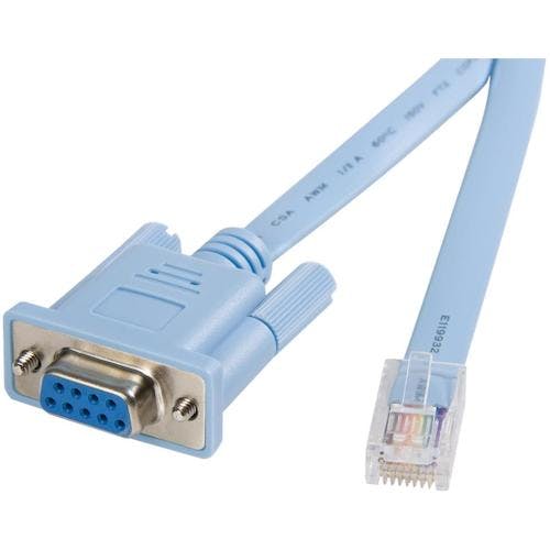 楽天ポイント還元】ＳＴＡＲＴＥＣＨ．ＣＯＭ社 Ｃｉｓｃｏルータ用コンソールケーブル／ＲＪ４５ － Ｄ－Ｓｕｂ９ピン （Ｆ－Ｍ）／１．８ｍ  DB9CONCABL6 接続ケーブル