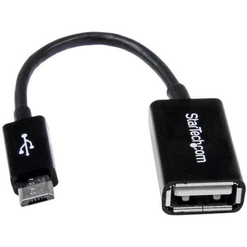 STARTECH.COM社 USBケーブル/A - Micro-B/12cm/OTG変換/メス・オス/ブラック UUSBOTG USBケーブル STARTECH.COM社 USBケーブル/A - Micro-B/12cm/OTG変換/メス・オス/ブラック UUSBOTG USBケーブル