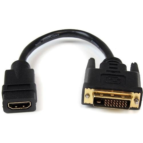 STARTECH.COM社 ディスプレイ変換ケーブル/HDMI - DVI-D/20cm/HDMIメス・DVIオス HDDVIFM8IN ディスプレイケーブル STARTECH.COM社 ディスプレイ変換ケーブル/HDMI - DVI-D/20cm/HDMIメス・DVIオス HDDVIFM8IN ディスプレイケーブル