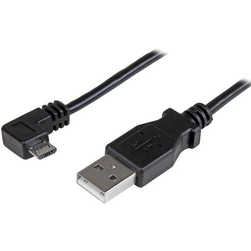 STARTECH.COM社 USBケーブル/A - Micro-B/50cm/USB 2.0/右L型/オス・オス/BK USBAUB50CMRA USBケーブル STARTECH.COM社 USBケーブル/A - Micro-B/50cm/USB 2.0/右L型/オス・オス/BK USBAUB50CMRA USBケーブル