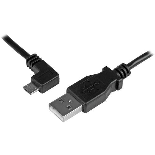 STARTECH.COM社 USBケーブル/A - Micro-B/50cm/USB 2.0/左L型/オス・オス/BK USBAUB50CMLA USBケーブル STARTECH.COM社 USBケーブル/A - Micro-B/50cm/USB 2.0/左L型/オス・オス/BK USBAUB50CMLA USBケーブル