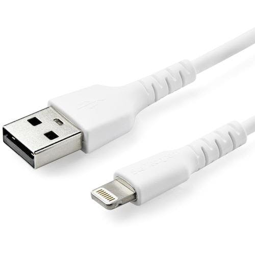 STARTECH.COM社 Lightningケーブル/USB-A/1m/高耐久アラミド/MFi認証/ホワイト RUSBLTMM1M 変換アダプタ(ケーブル) STARTECH.COM社 Lightningケーブル/USB-A/1m/高耐久アラミド/MFi認証/ホワイト RUSBLTMM1M 変換アダプタ(ケーブル)