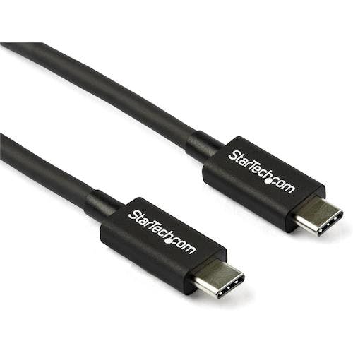 STARTECH.COM社 Thunderbolt 3 ケーブル/80cm/USB-C, DP互換/40Gbps/ブラック TBLT34MM80CM ケーブル STARTECH.COM社 Thunderbolt 3 ケーブル/80cm/USB-C, DP互換/40Gbps/ブラック TBLT34MM80CM ケーブル