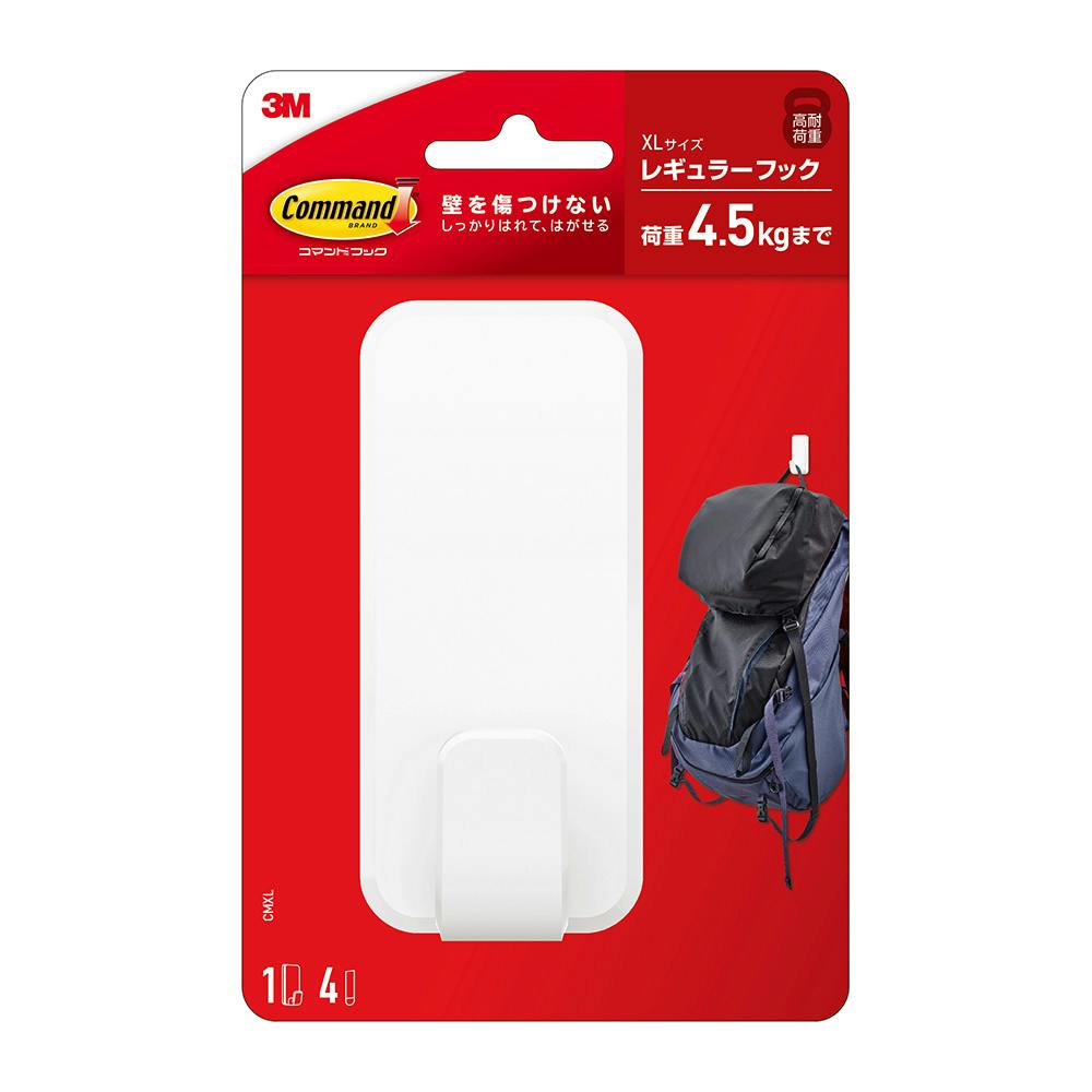 3M コマンドフック レギュラーフック XLサイズ フック・吸盤 3M コマンドフック レギュラーフック XLサイズ フック・吸盤