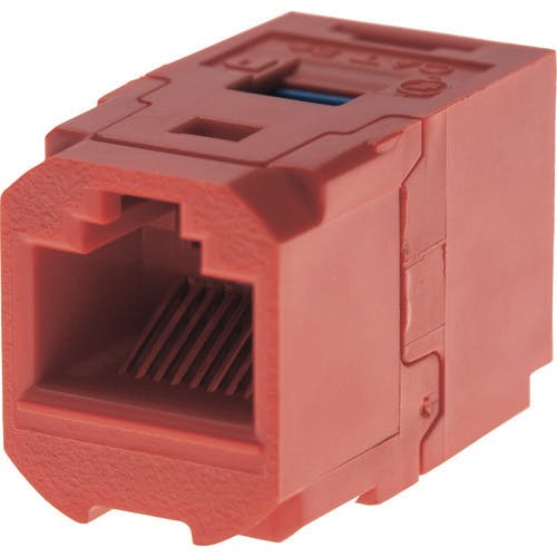 パンドウイットコーポレーション カテゴリ6 JJアダプタ(RJ45中継用ジャック) 赤 CC688RD 中継JJアダプター パンドウイットコーポレーション カテゴリ6 JJアダプタ(RJ45中継用ジャック) 赤 CC688RD 中継JJアダプター