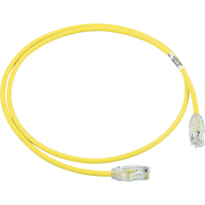 【CAINZ-DASH】パンドウイットコーポレーション カテゴリ6A細径パッチコード 1m 黄 UTP28X1MYL UTP28X1MYL【別送品】
