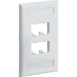 【CAINZ-DASH】パンドウイットコーポレーション スイッチボックス用フェースプレート 4ポート用 オフホワイト CFPL4IWY【別送品】