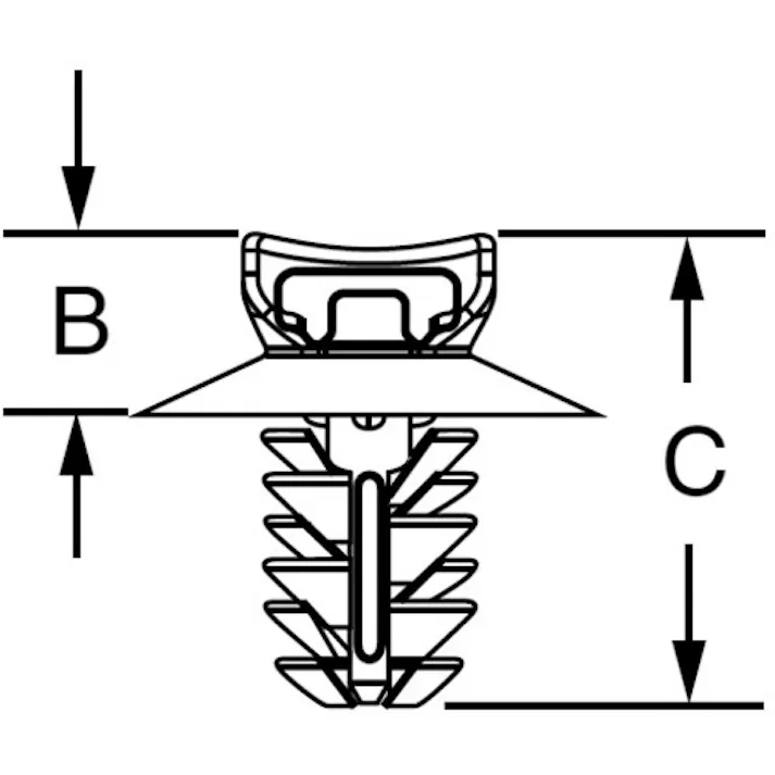 【CAINZ-DASH】パンドウイットコーポレーション アンブレラタイプ・ファーツリーマウント (100個入) PUM-049-C30【別送品】