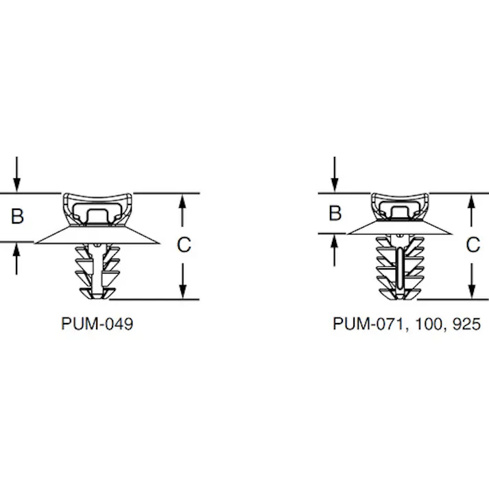 【CAINZ-DASH】パンドウイットコーポレーション 固定具 アンブレラタイプ・ファーツリーマウント (100個入) PUM-100-C30【別送品】