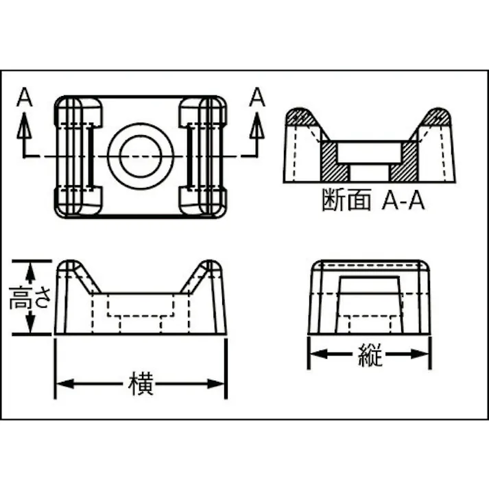 【CAINZ-DASH】パンドウイットコーポレーション 異物混入対策 ポリプロピレン製 金属検知対応タイマウント HACCP対策品 100個入り TM3S10-C186 TM3S10-C186【別送品】