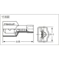 【CAINZ-DASH】パンドウイットコーポレーション 圧着端子　差込型完全絶縁　オス型　（２５個入） DNF14-250FIMB-Q【別送品】