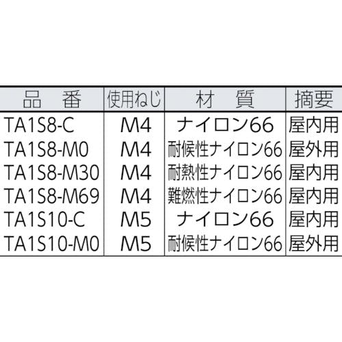 パンドウイット タイアンカー 難燃性ナイロン66 (1000個入) TA1S8-M69 - 2